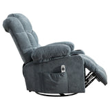 Oversized Soft Linen Massage Recliner Chair With Heating - Omega Lifestyles