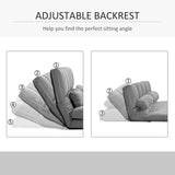 Adjustable Folding Floor Sofa Chair With Two Pillows - Omega Lifestyles