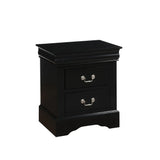 Black Synthetic Wood Modern Philippe III Nightstand - Omega Lifestyles