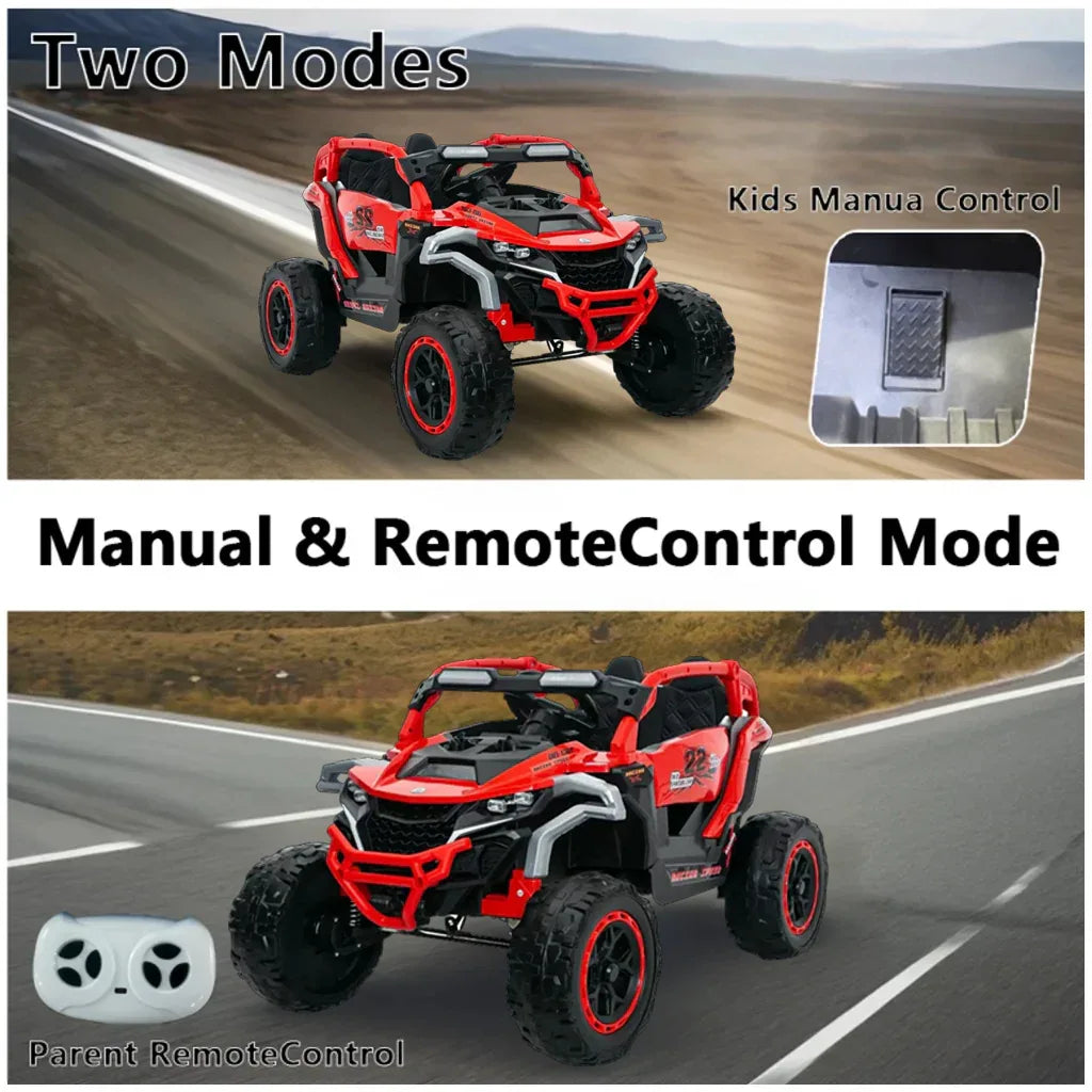 12V Remote Control Kids Electric Ride-On 2-Seater UTV - Omega Lifestyles