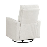 Contemporary Chenille Swivel Recliner Chair With Gliding Motion - Omega Lifestyles