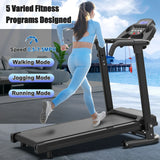 Foldable Portable 2.5HP Treadmill With Handles And App Control - Omega Lifestyles