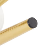 Modern Tempered Glass Dining Table And 6 Gold Chairs Set - Omega Lifestyles