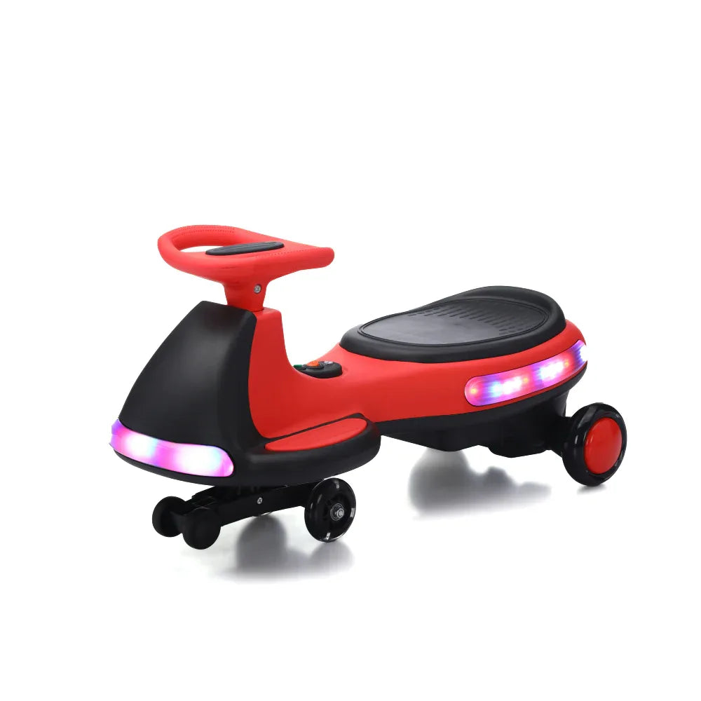 12V Kids Electric Wiggle Car With Bluetooth Lights - Omega Lifestyles
