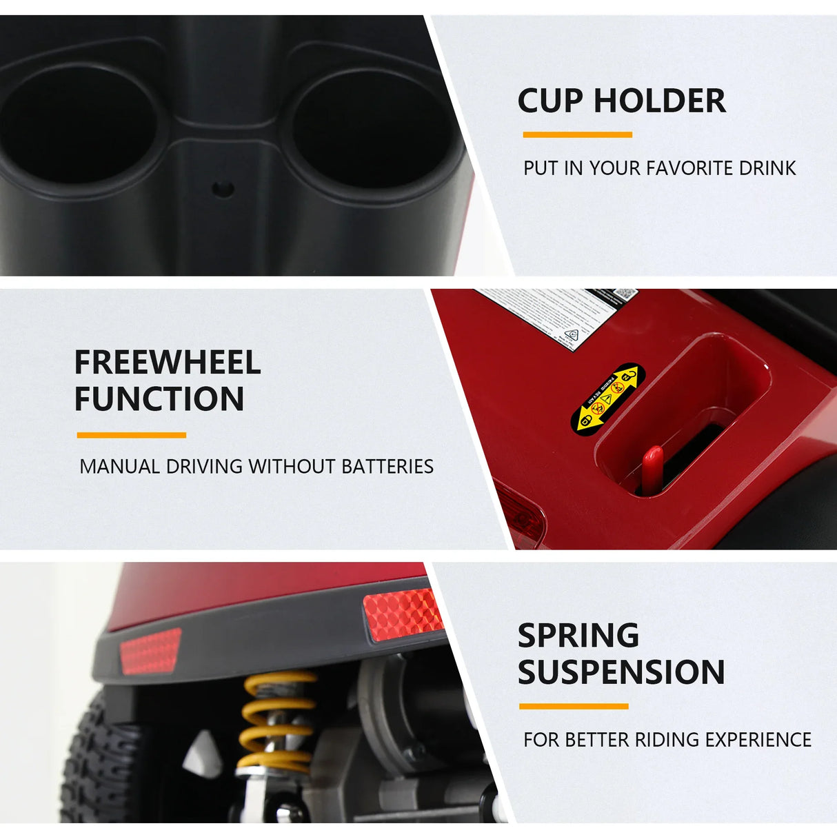 Outdoor Compact Mobility Scooter With Windshield USB Charger - Omega Lifestyles