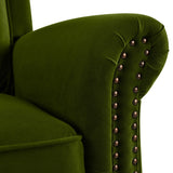 Modern Velvet Adjustable Backrest Swivel Recliner Chair - Omega Lifestyles