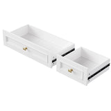 Classic Vintage Embossed White Kitchen Island On Wheels - Omega Lifestyles