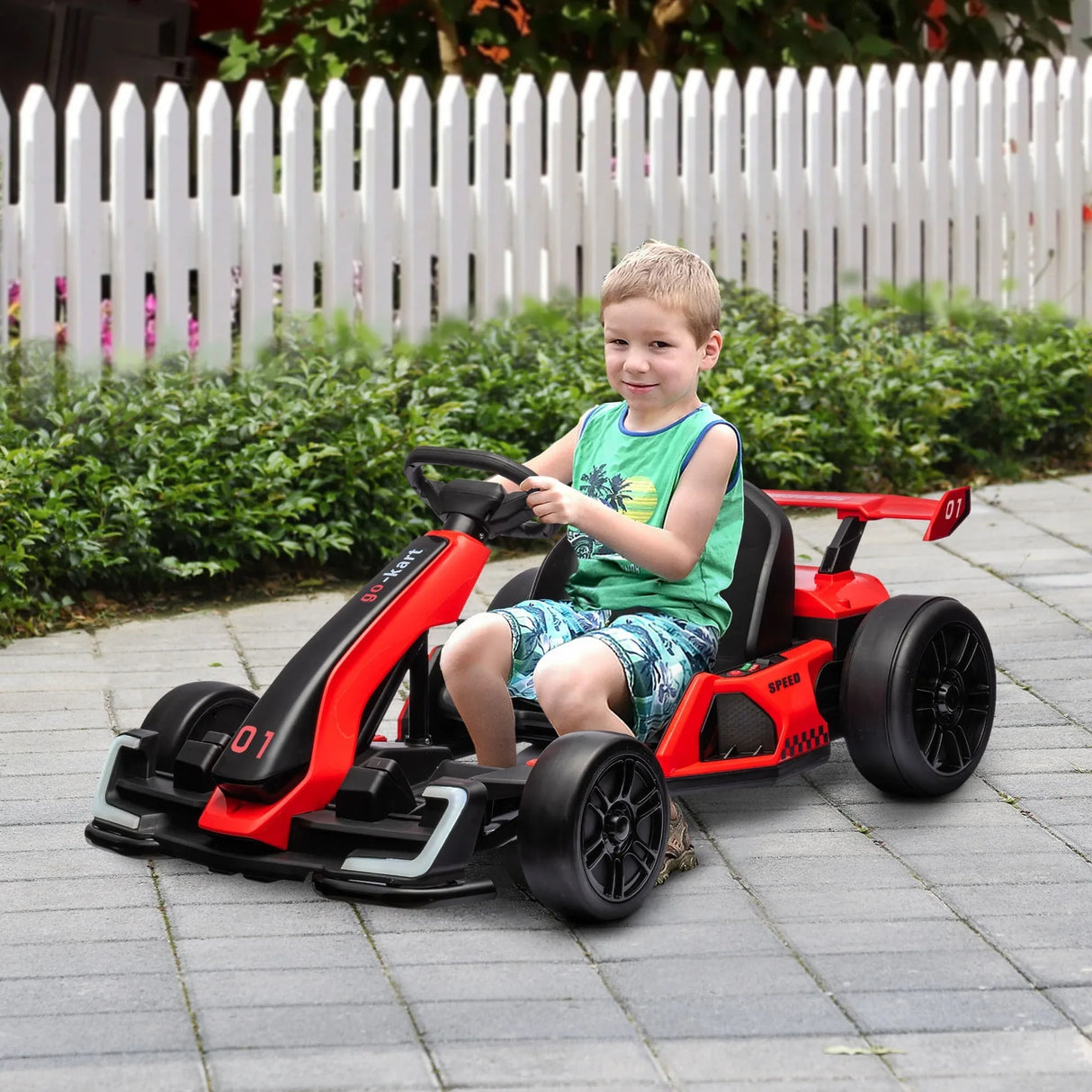 Electric Kids Drift Go Kart With Adjustable Seat - Omega Lifestyles