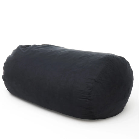 Microfiber Foam Filled Cylindrical Suede Bean Bag Chair - Omega Lifestyles