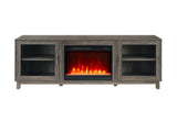 Summit Gray Fireplace TV Stand Console With Heater - Omega Lifestyles