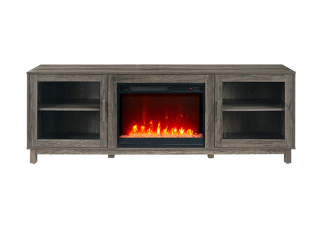 Summit Gray Fireplace TV Stand Console With Heater - Omega Lifestyles