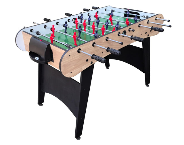 4-Foot Wood MDF Steel Foosball Table with Balls - Omega Lifestyles