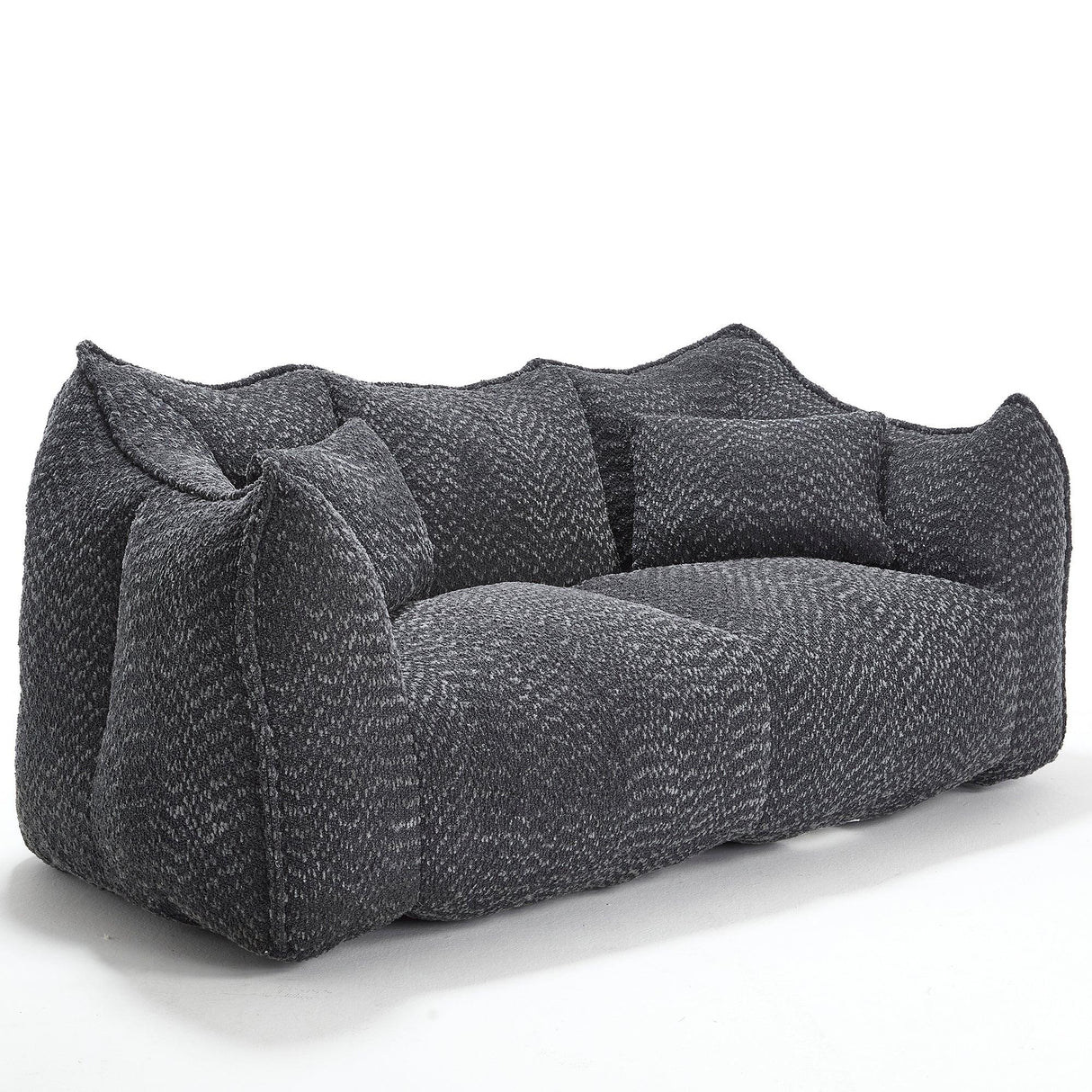 Dual Chenille Bean Bag Chair With High Resilience Foam - Omega Lifestyles
