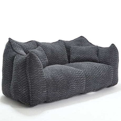 Dual Chenille Bean Bag Chair With High Resilience Foam - Omega Lifestyles