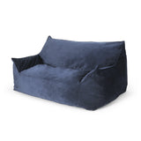 Oversized Velvet Foam Filled 2-Seater Bean Bag Chair - Omega Lifestyles