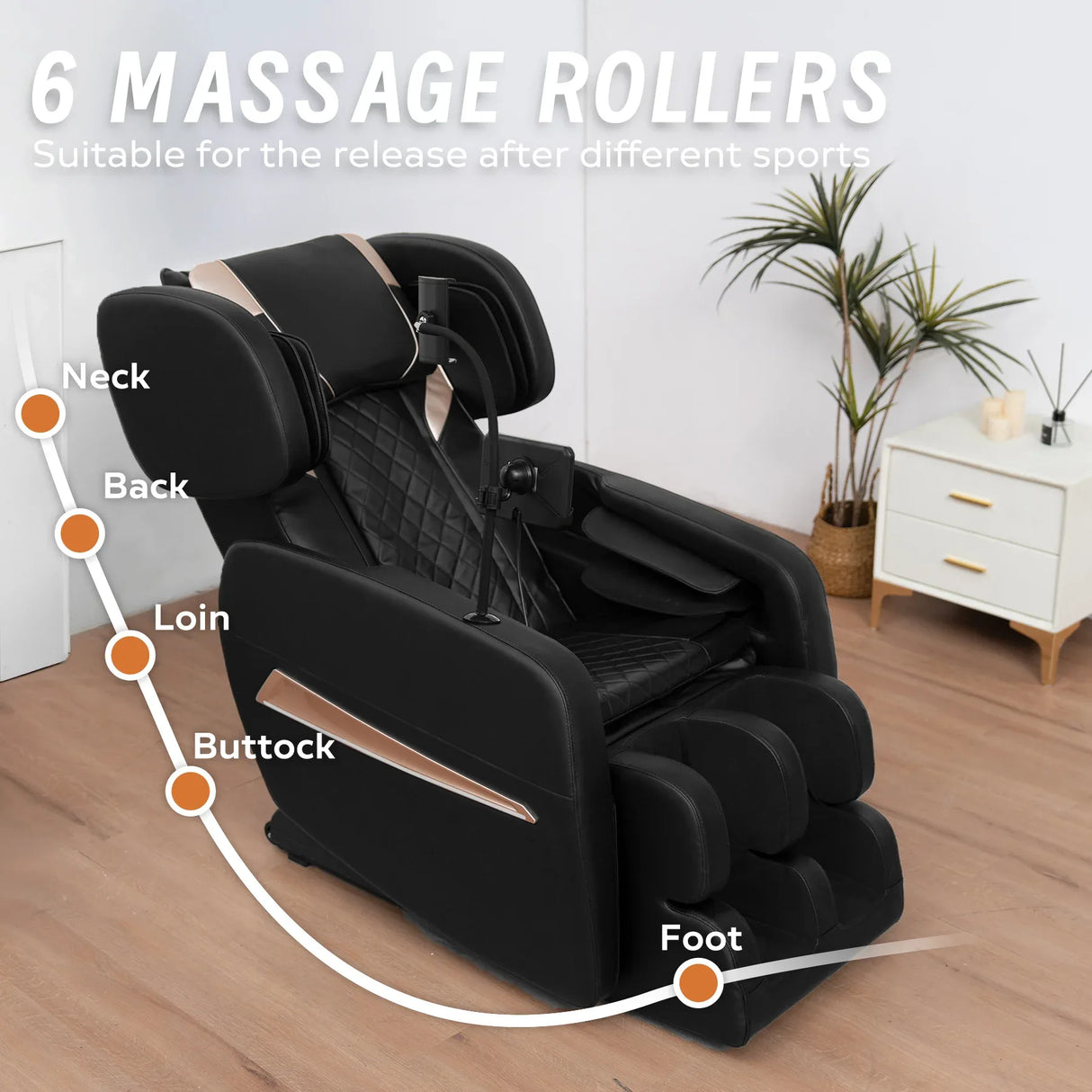 Zero Gravity Full Body Air Pressure PU Leather Massage Chair - Omega Lifestyles