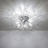 Crystal Flush Mount K9 Crystal Ceiling Light Fixture