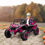 Kids 2-Seater Electric Ride-On Car With Suspension - Omega Lifestyles