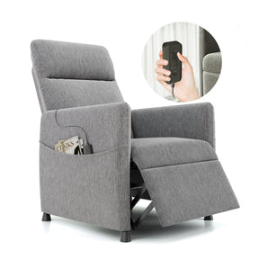 Modern Fabric Electric Power Recliner Chair With Footrest - Omega Lifestyles