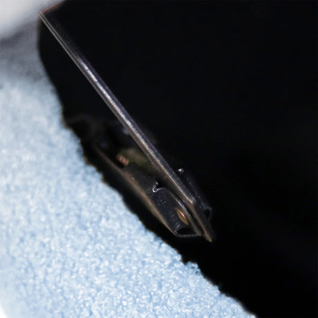 Blue Faux Fur Upholstered Storage Bench With Gold Legs - Omega Lifestyles