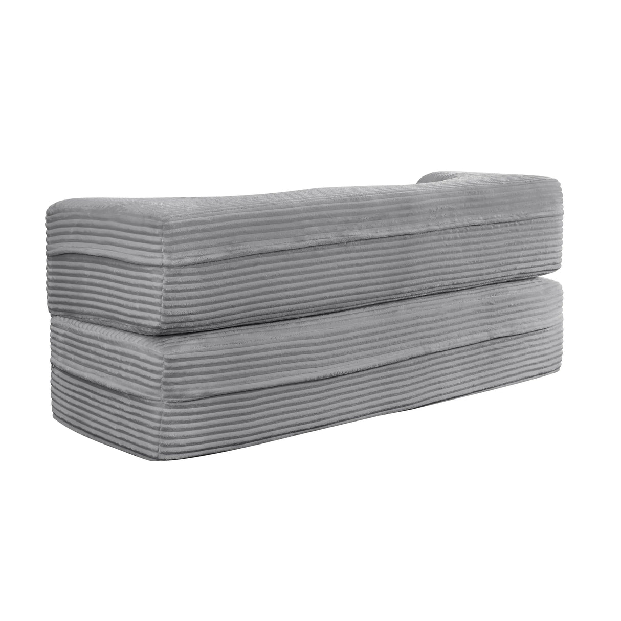 Full Size Plush Corduroy Folding Sleeper Sofa Bed With Pillows - Omega Lifestyles