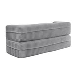 Full Size Plush Corduroy Folding Sleeper Sofa Bed With Pillows - Omega Lifestyles