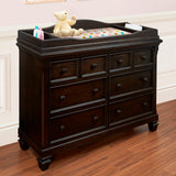 Solid Wood Dark Brown Changing Station Furniture - Omega Lifestyles