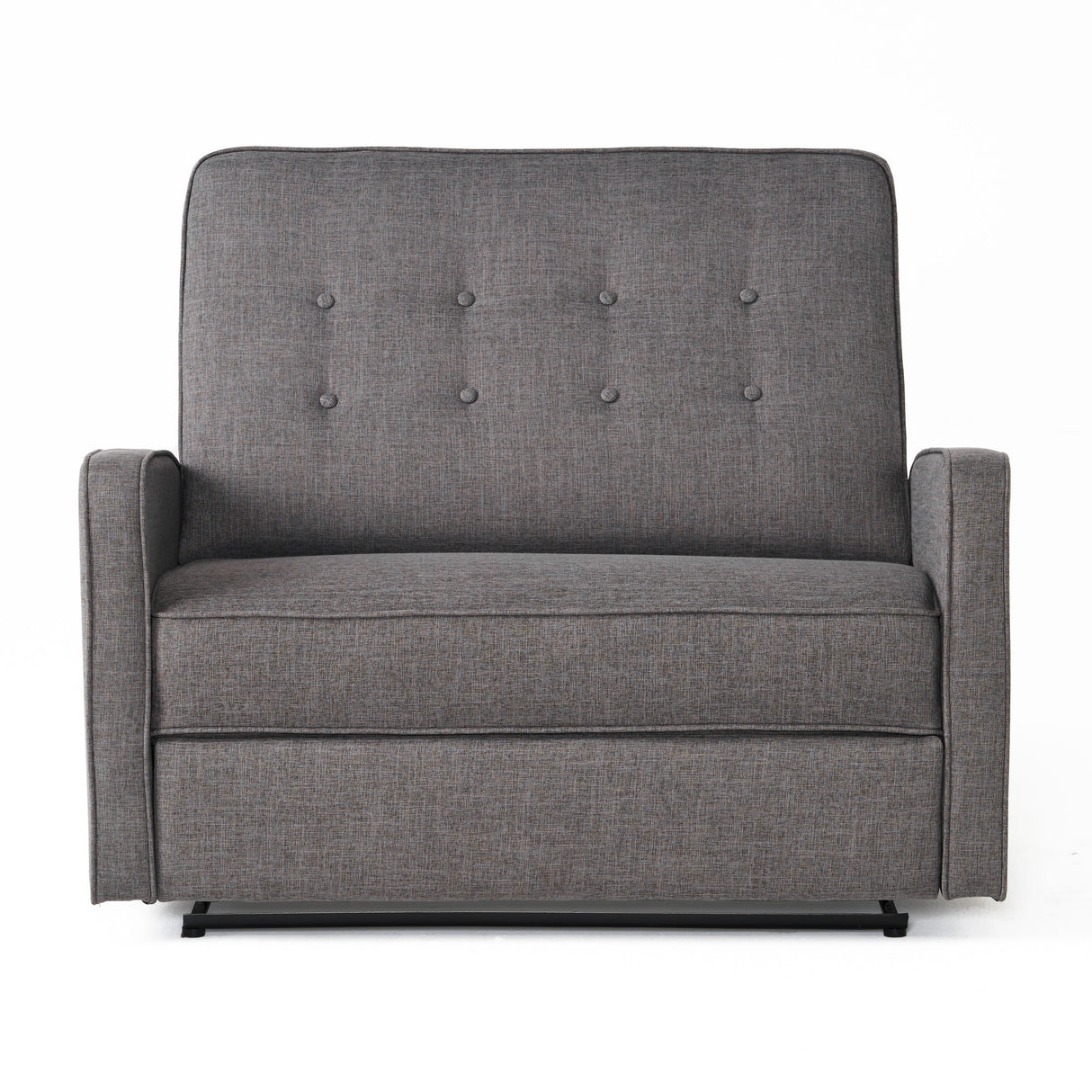 Gray Fabric Manual Recliner With Spacious Comfort