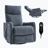 Blue Medium-Firm Massage Recliner Chair With Heat - Omega Lifestyles