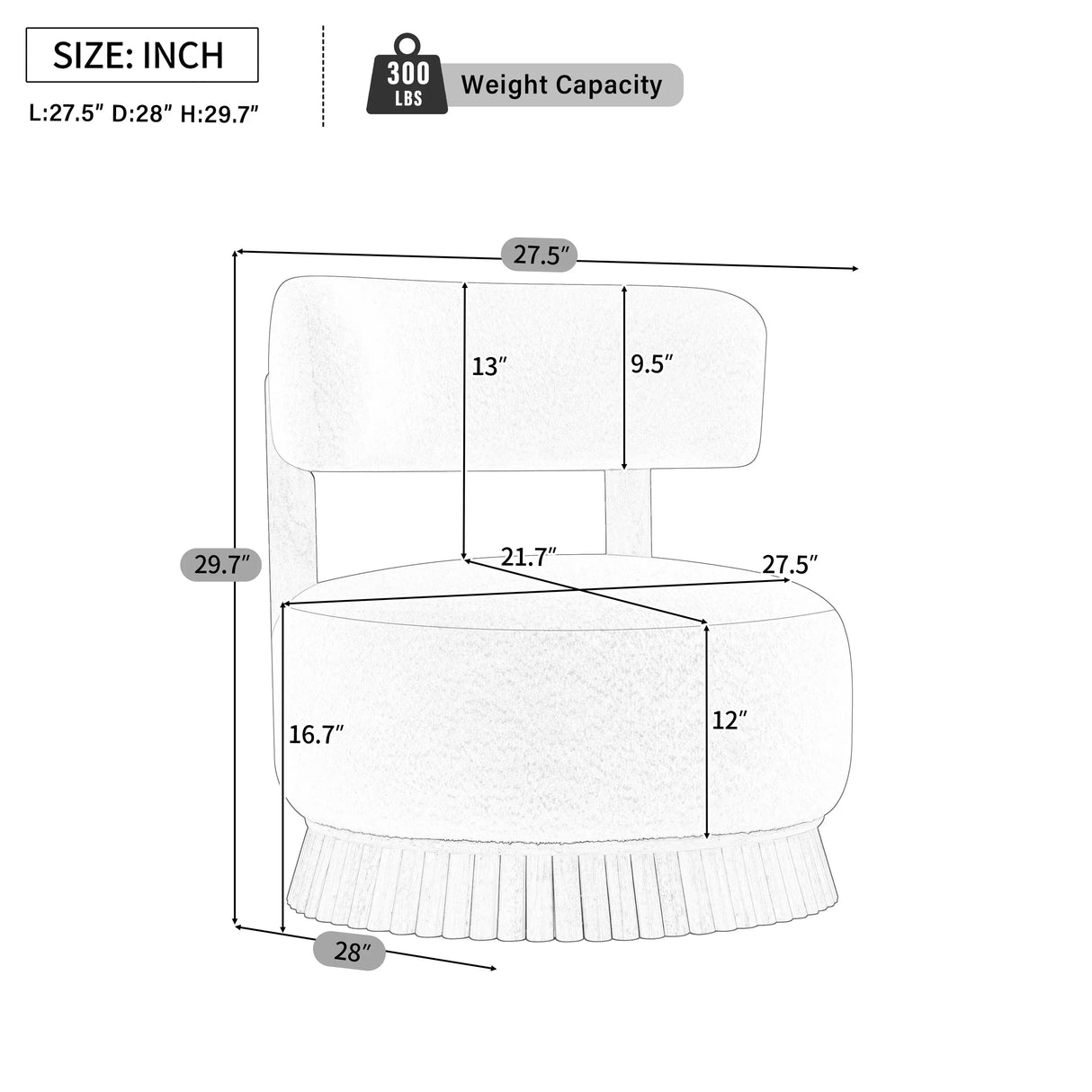 Modern Farmhouse Beige Bouclé Upholstered Accent Chair - Omega Lifestyles