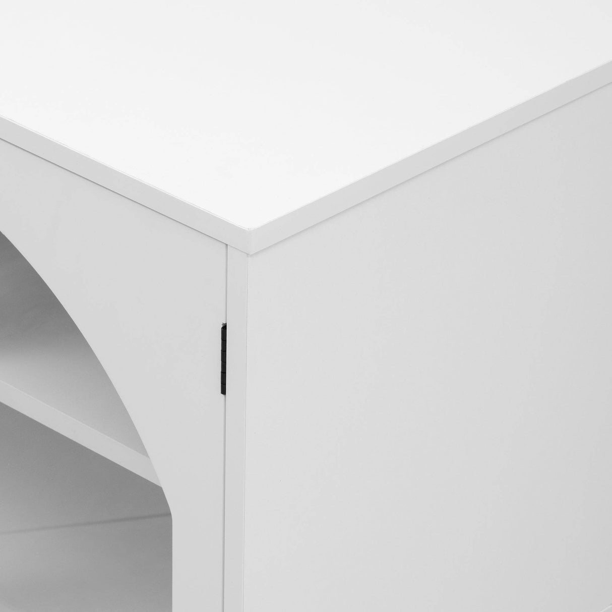 Modern Minimalist White MDF TV Stand With Storage - Sleep Galleria
