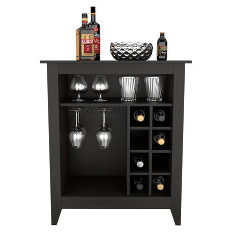 Multifunctional Particle Board Mojito Bar Cabinet With Wine Rack - Omega Lifestyles