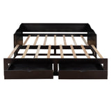 Twin Extendable Solid Wood Daybed With Trundle Drawers - Omega Lifestyles