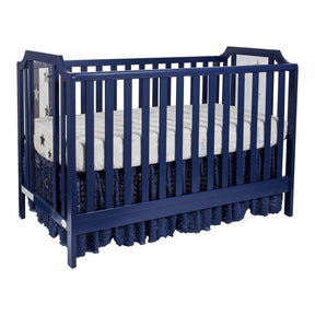 Solid Wood 3-in-1 Convertible Navy Blue Island Crib - Omega Lifestyles