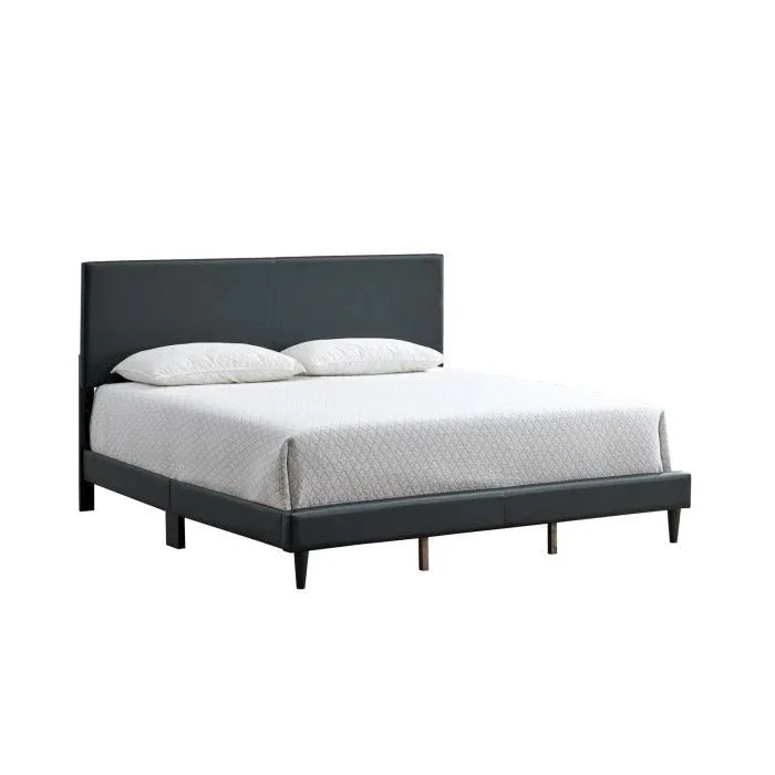 King Upholstered Adjustable Height Faux Leather Bed Frame - Omega Lifestyles