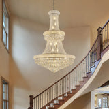 32-Inch French Empire Crystal Chandelier With 27 LED Lights - Omega Lifestyles