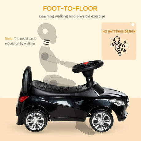 Toddler Foot-to-Floor Ride-On Push Car With Horn - Omega Lifestyles