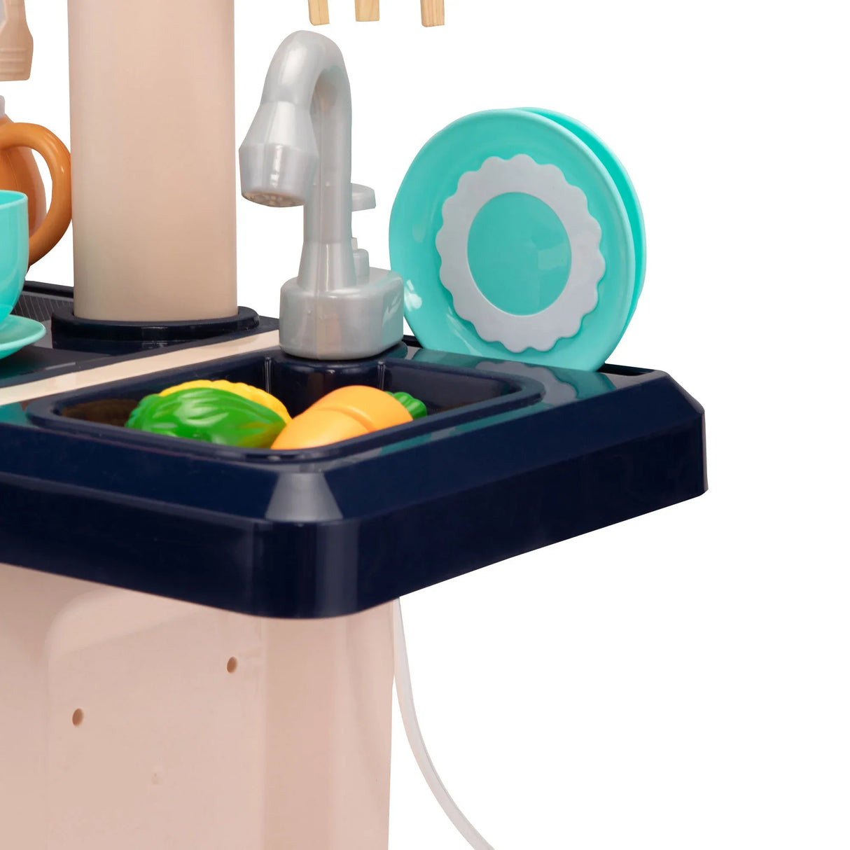 Kids Large Pretend Play Kitchen Set With Lights Sounds - Omega Lifestyles