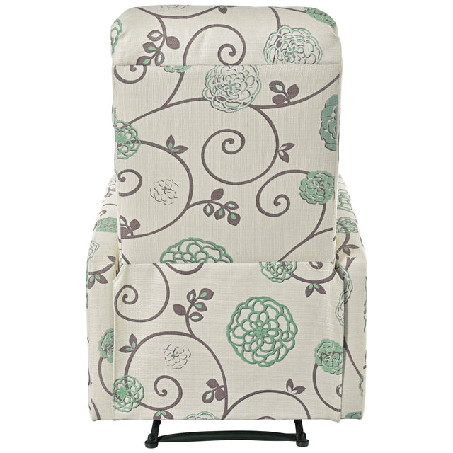 Manual Recliner Chair With Adjustable Backrest And Plush Upholstery - Omega Lifestyles