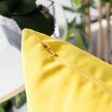 Yellow Weather-Resistant Outdoor Polyester Square Pillow 20x20 - Omega Lifestyles