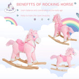 Kids Plush Rocking Horse Toy With Realistic Sounds - Omega Lifestyles