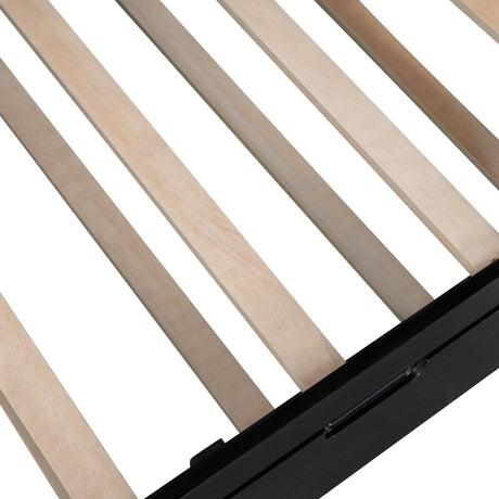 Twin Solid Wood Daybed With Trundle Espresso - Omega Lifestyles