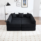 Convertible Corduroy Memory Foam Folding Sofa Bed - Omega Lifestyles