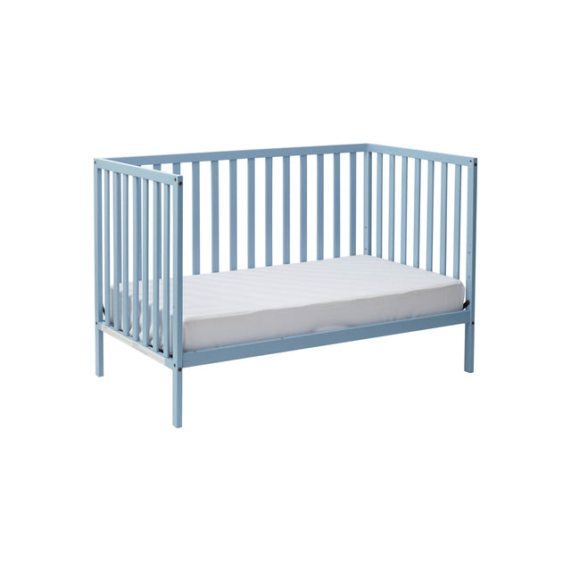 3-in-1 Convertible Solid Wood Baby Blue Crib - Omega Lifestyles