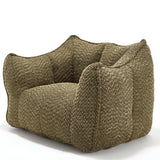 Chenille Bean Bag Chair With Resilient Foam - Omega Lifestyles