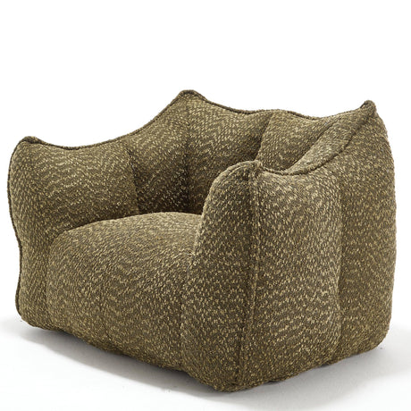 Chenille Bean Bag Chair With Resilient Foam - Omega Lifestyles