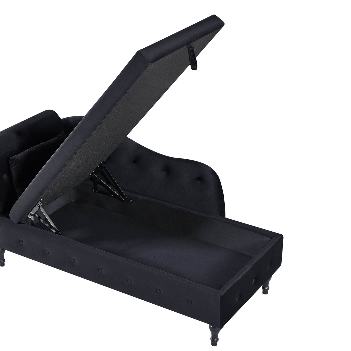 Velvet Upholstered Multifunctional Storage Chaise Lounge - Omega Lifestyles