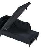 Velvet Upholstered Multifunctional Storage Chaise Lounge - Omega Lifestyles