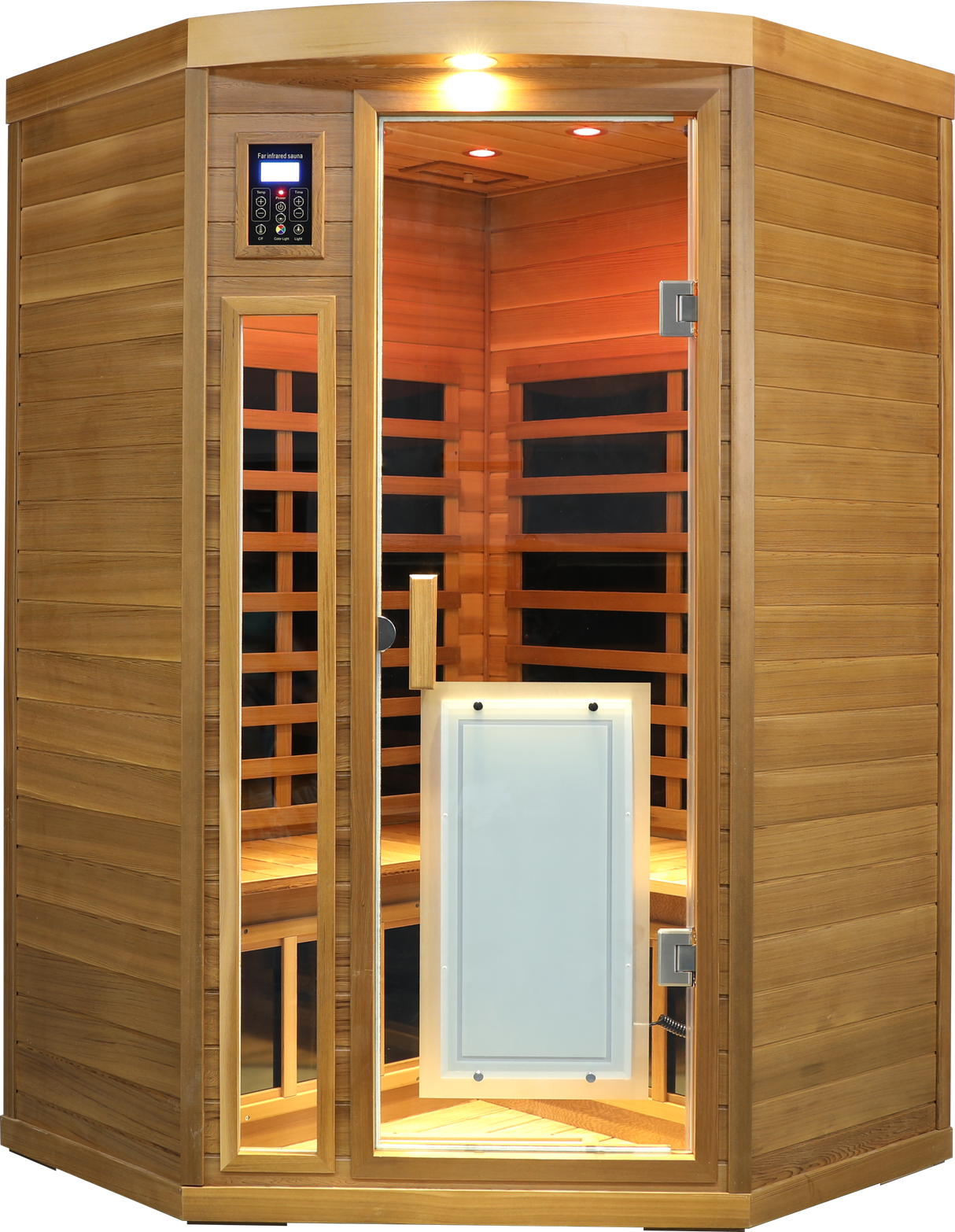 Two Person Low EMF Far-Infrared Red Cedar Sauna Room