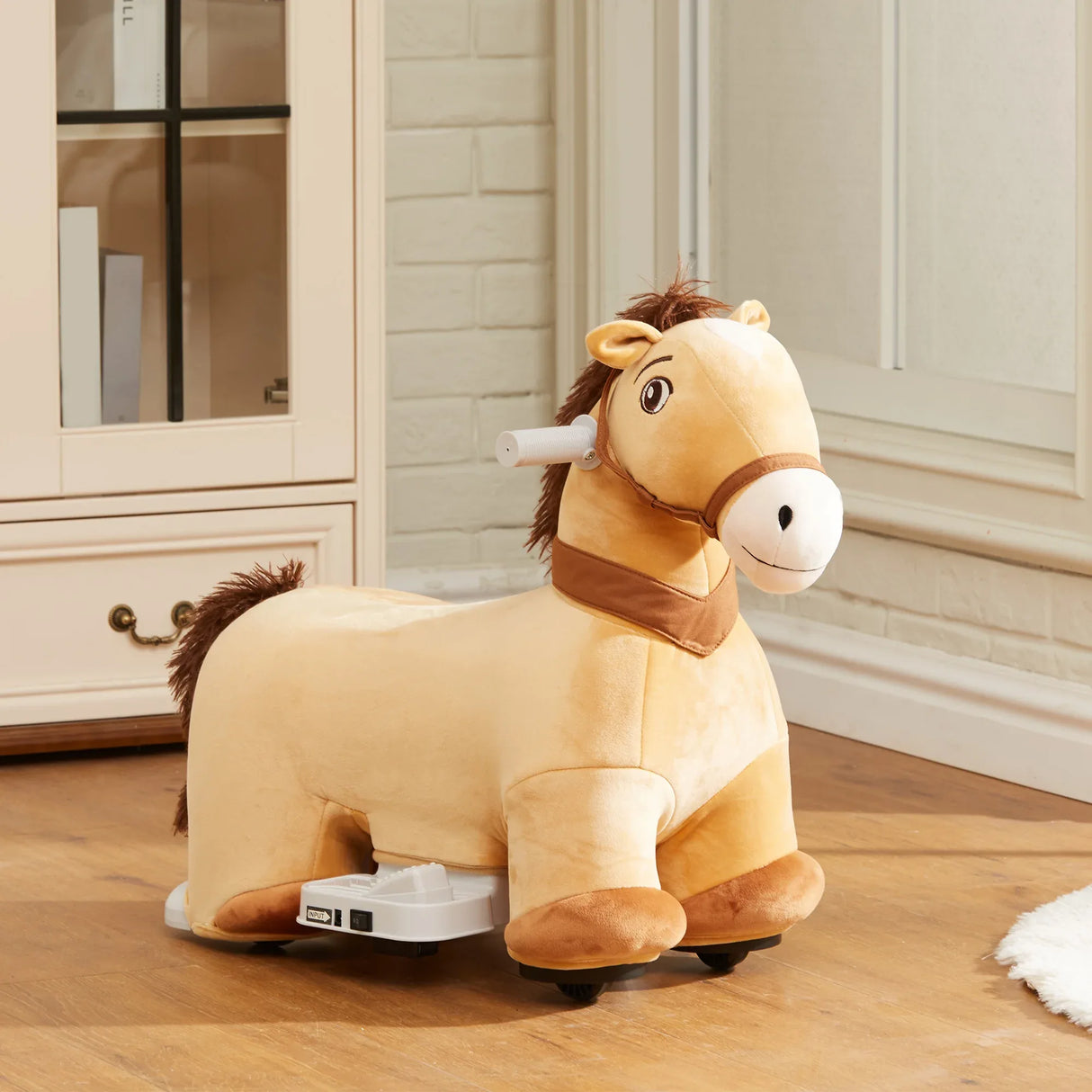 6V Battery Powered Electric Ride-On Pony With Music - Omega Lifestyles
